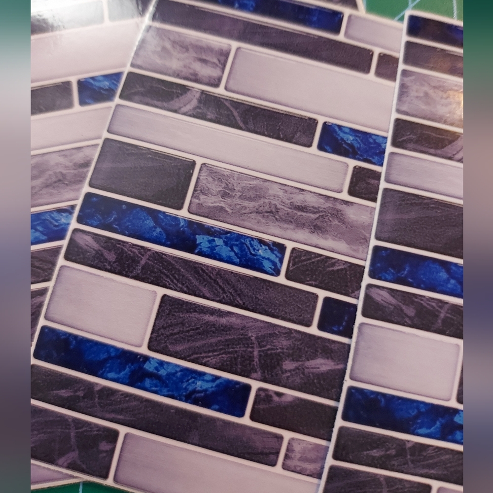 Mosaic pattern adhesive tile stickers
